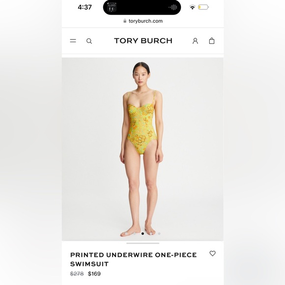 Tory Burch one piece swimsuit, NWOT size XS - Picture 5 of 7